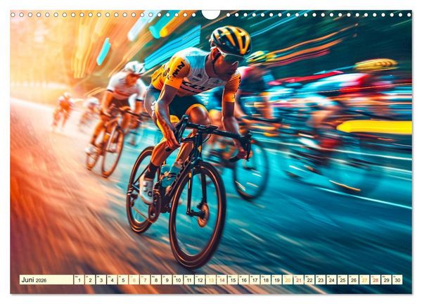 Produktbild: Radrennen - tolle Momente (Wandkalender 2026 DIN A3 quer), CALVENDO Monatskalender