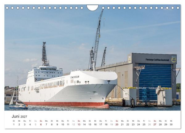 Produktbild: Flensburg maritim (Wandkalender 2027 DIN A4 quer), CALVENDO Monatskalender