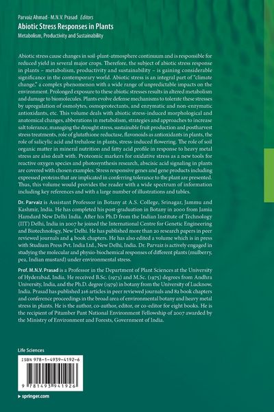Produktbild: Abiotic Stress Responses in Plants