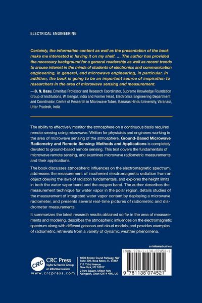 Produktbild: Ground-Based Microwave Radiometry and Remote Sensing