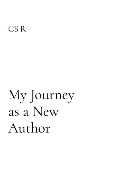 Produktbild: My Journey as a New Author