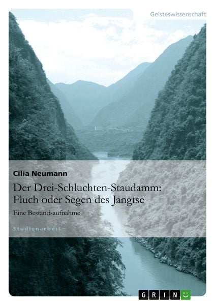 Der Drei-Schluchten-Staudamm: Fluch oder Segen des Jangtse, Taschenbuch von Cilia Neumann, GRIN, 9783656024439