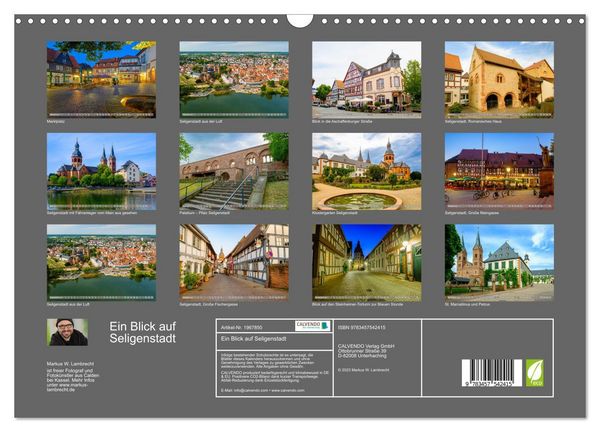 Produktbild: Ein Blick auf Seligenstadt (Wandkalender 2026 DIN A3 quer), CALVENDO Monatskalender