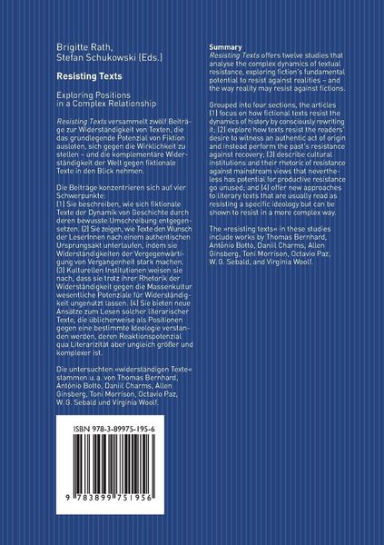 Produktbild: Resisting Texts