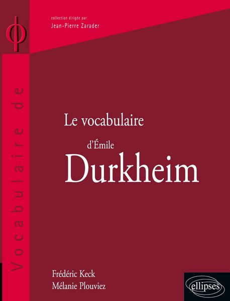 Produktbild: Le vocabulaire de Emile Durkheim