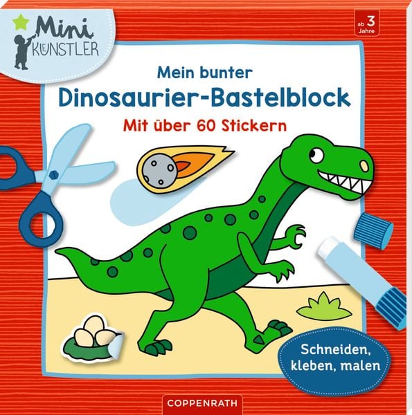 Produktbild: Mein bunter Dinosaurier-Bastelblock