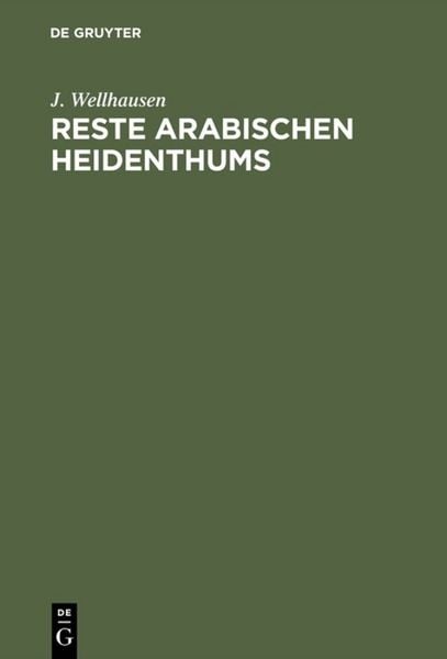 Produktbild: Reste arabischen Heidenthums