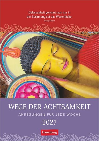 Produktbild: Wege der Achtsamkeit Wochen-Kulturkalender 2027 - Anregungen f&uuml;r jede Woche