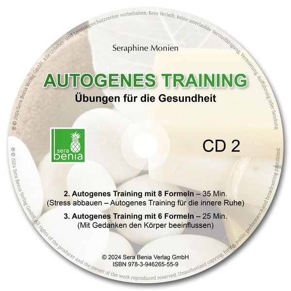 Produktbild: Autogenes Training | Übungen für die Gesundheit | 2 CDs | 3 Entspannungsübungen mit Entspannungsmusik {Tiefenentspannung, vegetatives Nervensystem beruhigen, Stressabbau, Konzentration steigern}