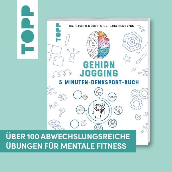 Produktbild: Gehirnjogging - Das 5 Minuten-Denksport-Buch