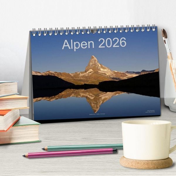 Produktbild: Alpen (Tischkalender 2026 DIN A5 quer), CALVENDO Monatskalender