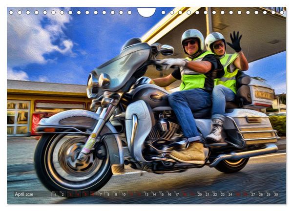 Produktbild: Images of Harley Davidson (Wall Calendar 2026 DIN A4 landscape), CALVENDO 12 Month Wall Calendar