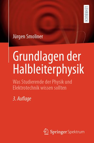 Produktbild: Grundlagen der Halbleiterphysik