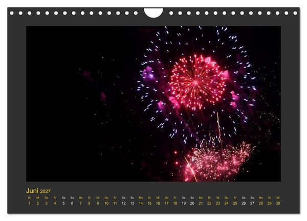 Produktbild: Feuerwerk - Explosives am Himmel (Wandkalender 2027 DIN A4 quer), CALVENDO Monatskalender