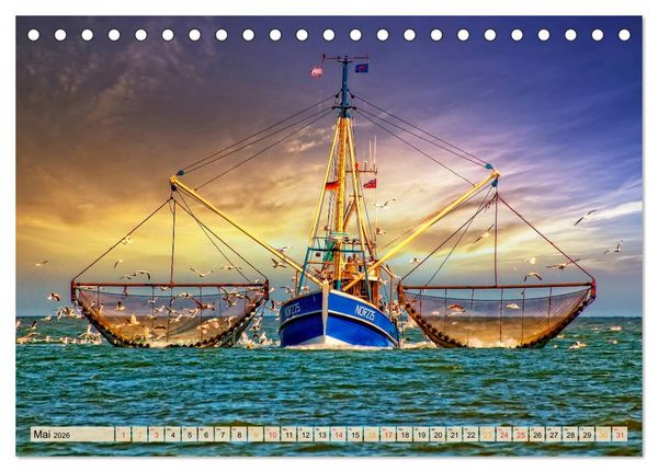 Produktbild: Maritime Welten (Tischkalender 2026 DIN A5 quer), CALVENDO Monatskalender