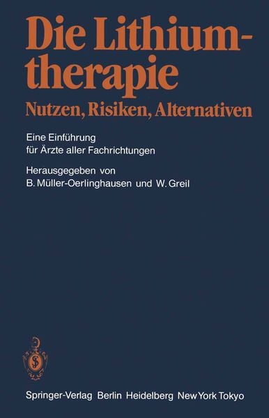Produktbild: Die Lithiumtherapie Nutzen, Risiken, Alternativen