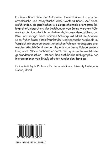 Produktbild: Gottfried Benn