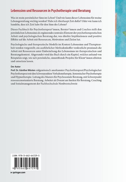 Produktbild: Lebenssinn und Ressourcen in Psychotherapie und Beratung