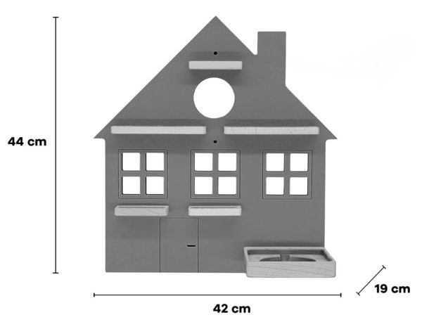 Produktbild: Wandregal "Haus" für Toniebox