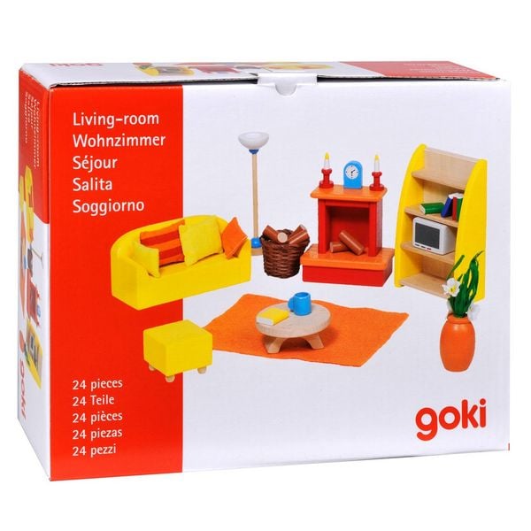 Produktbild: goki Puppenm&ouml;bel Wohnzimmer, Holz