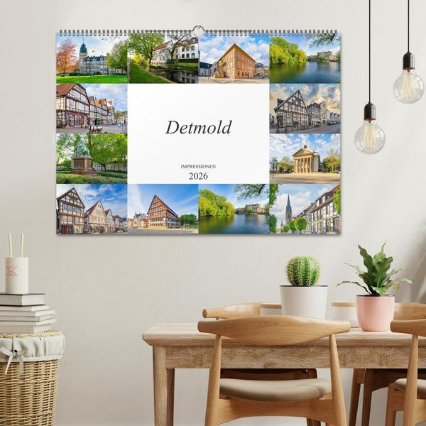 Produktbild: Detmold Impressionen (Wandkalender 2026 DIN A2 quer), CALVENDO Monatskalender