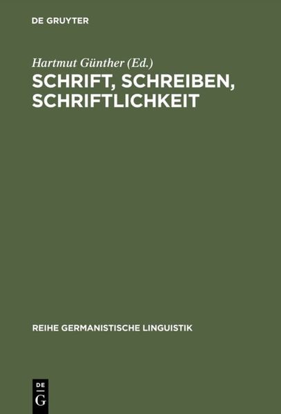 Produktbild: Schrift, Schreiben, Schriftlichkeit