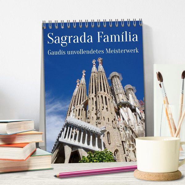 Produktbild: Sagrada Fam&iacute;lia - Gaud&iacute;s unvollendetes Meisterwerk (Tischkalender 2026 DIN A5 hoch), CALVENDO Monatskalender