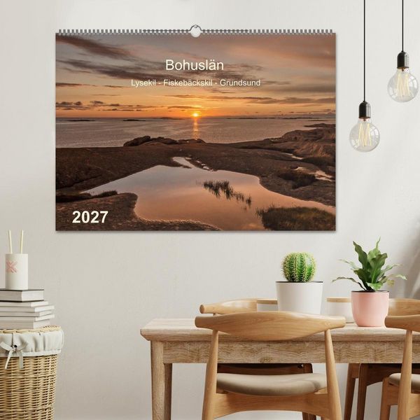 Produktbild: Bohusl&auml;n. Lysekil - Fiskeb&auml;ckskil - Grundsund (Wandkalender 2027 DIN A2 quer), CALVENDO Monatskalender