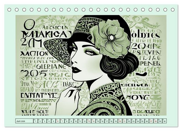 Produktbild: Frauenbilder im Wandel der Zeiten (Tischkalender 2026 DIN A5 quer), CALVENDO Monatskalender