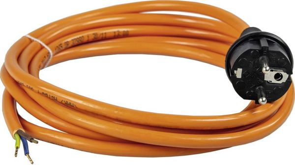 AS Schwabe 70908 Strom Anschlusskabel Orange 5.00m