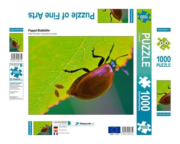 Produktbild: CALVENDO Puzzle Pappel-Blattk&auml;fer | 1000 Teile Lege-Gr&ouml;&szlig;e 64x48cm Foto-Puzzle f&uuml;r gl&uuml;ckliche Stunden