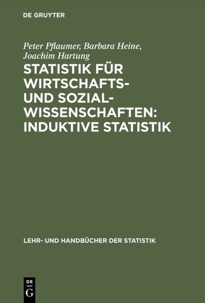 Produktbild: Statistik f&uuml;r Wirtschafts- und Sozialwissenschaften: Induktive Statistik