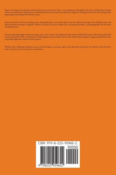 Produktbild: Houston Astros Fun Facts