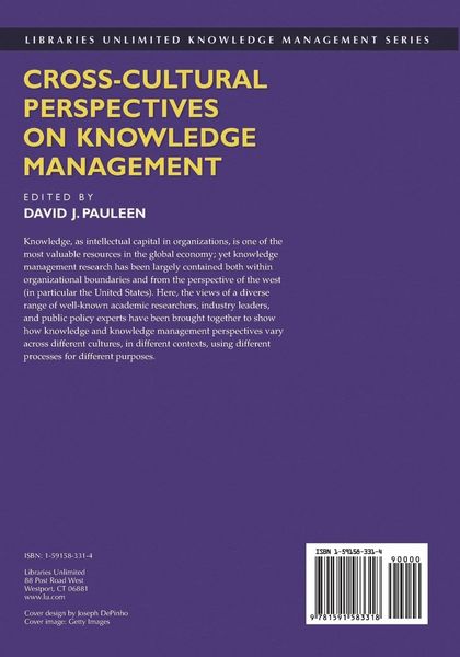 Produktbild: Cross-Cultural Perspectives on Knowledge Management