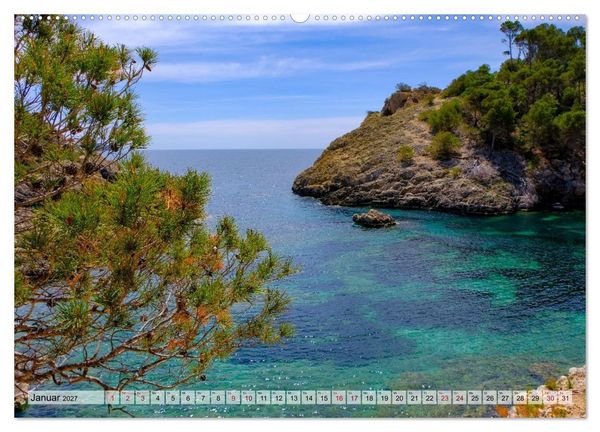 Produktbild: Wanderlust Mallorca - Pfade der Tramuntana (hochwertiger Premium Wandkalender 2027 DIN A2 quer), Kunstdruck in Hochglanz