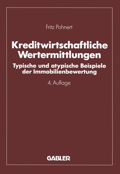 Produktbild: Kreditwirtschaftliche Wertermittlungen