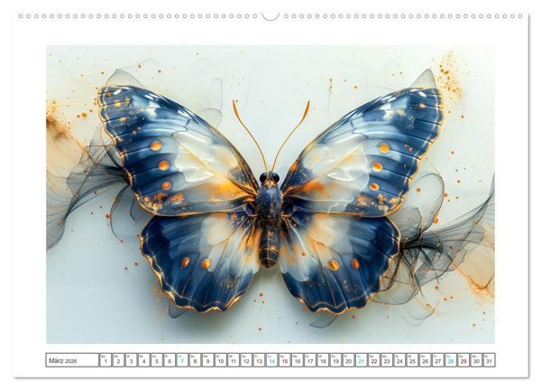 Produktbild: Mamorkunst (Wandkalender 2026 DIN A2 quer), CALVENDO Monatskalender