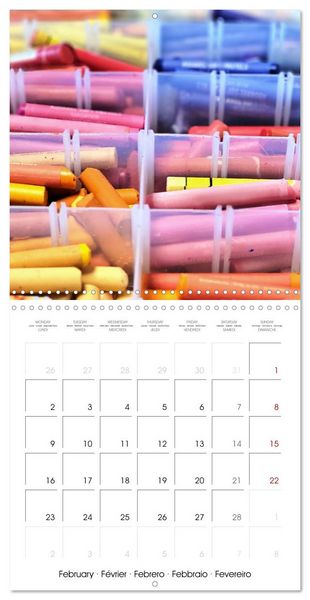 Produktbild: Painting makes you happy - Colourful art material in portrait (Wall Calendar 2026 12 &times; 12 Inch) CALVENDO 12 Month Wall Calendar