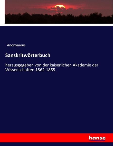 Sanskritwörterbuch, Taschenbuch von , Hansebooks, 9783743648678