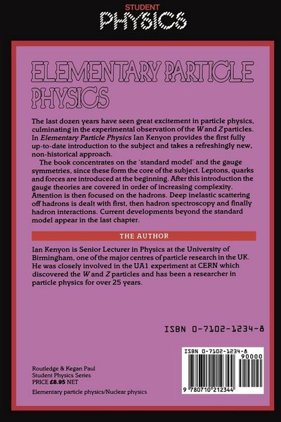 Produktbild: Elementary Particle Physics