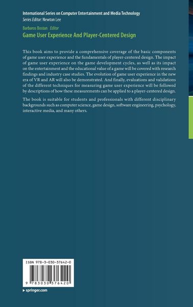 Produktbild: Game User Experience And Player-Centered Design