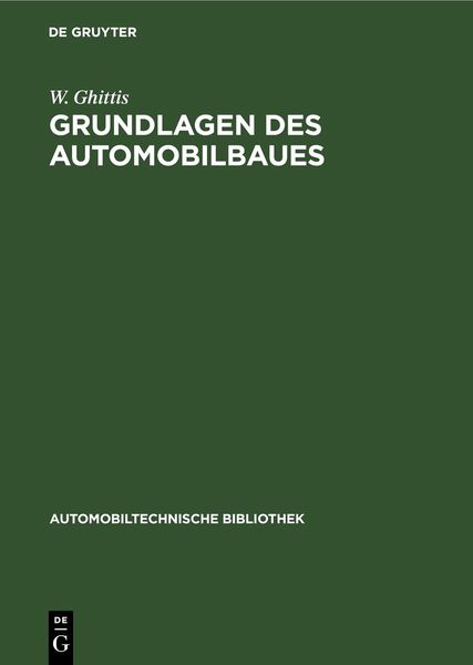 Produktbild: Grundlagen des Automobilbaues
