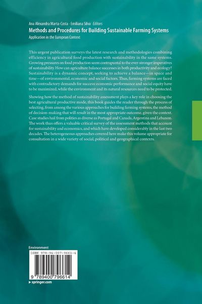 Produktbild: Methods and Procedures for Building Sustainable Farming Systems