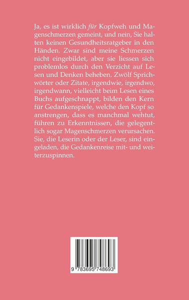 Produktbild: Zw&ouml;lf Zitate f&uuml;r Kopfweh und Magenschmerzen