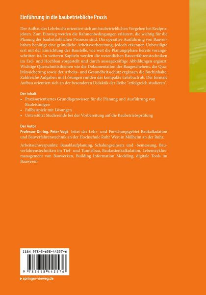 Produktbild: Einf&uuml;hrung in die baubetriebliche Praxis