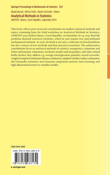 Produktbild: Analytical Methods in Statistics