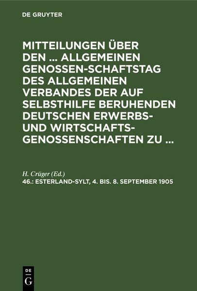 Produktbild: Esterland-Sylt, 4. bis. 8. September 1905
