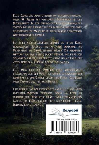 Produktbild: Engel der Zeiten &ndash; Das Geheimnis des Donnerhauses &ndash; Spannendes Jugendbuch ab 14 Jahren f&uuml;r M&auml;dchen und Jungen