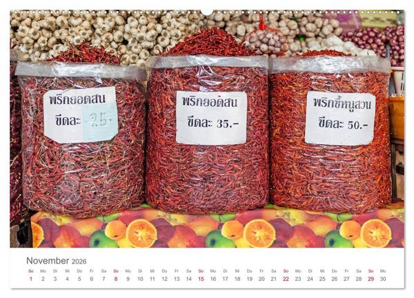 Produktbild: M&auml;rkte in S&uuml;dostasien (hochwertiger Premium Wandkalender 2026 DIN A2 quer), Kunstdruck in Hochglanz
