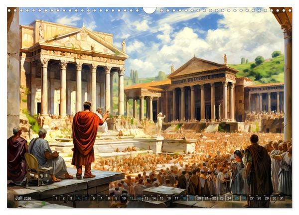 Produktbild: R&ouml;misches Leben - Antikes Stadtleben im R&ouml;mischen Imperium (Wandkalender 2026 DIN A3 quer), CALVENDO Monatskalender
